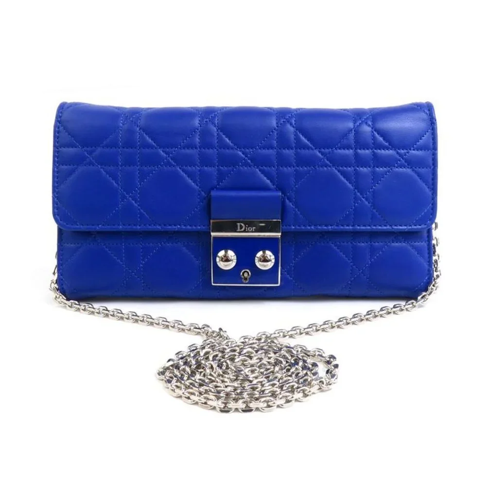 Christian Dior Wallet Chain Cannage